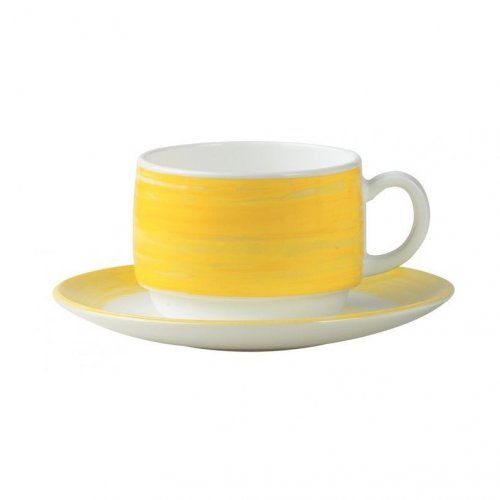 Купить ARC Brush Yellow Блюдце С3784 (14 см)