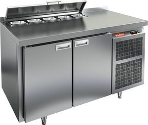 Купить SL2-11SN (1/6) БЕЗ КРЫШКИ стол для салатов охл.(+2+10), 2 двери, 1390х600х850мм, HICOLD RUS