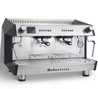Купить КОФЕМАШИНА АВТОМАТ ROBUSTEZZA BZA2E ЧЕРНАЯ/СТАЛЬ ДИСПЛЕЙ+ВЫСОК ГРУП+ЭКОНОМАЙЗ+ПОДСВЕТ МУЛЬТИФАЗНАЯ