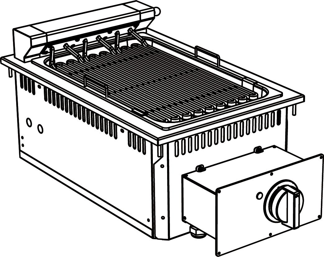 Купить ГРИЛЬ ВСТРАИВАЕМЫЙ 700 СЕРИИ APACH CHEF LINE SLDI7GE4