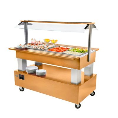 Купить САЛАТ-БАР ROLLER GRILL SB 40 С СВЕТЛЫЙ ДУБ
