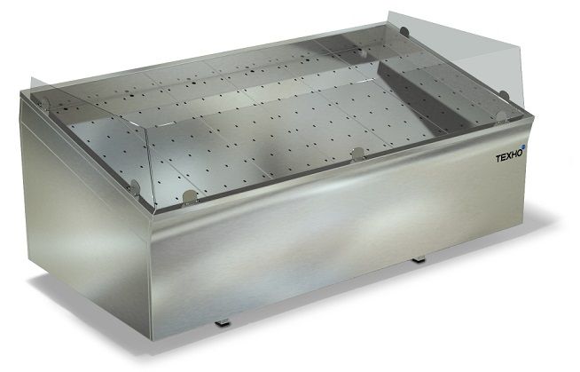 Купить Стол производственный СП-601/1102Ф (для рыбы, со стеклом, без агрегата)