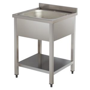 Купить Ванна моечная с бортом нерж.VA-DSA145 600х700х850 мм