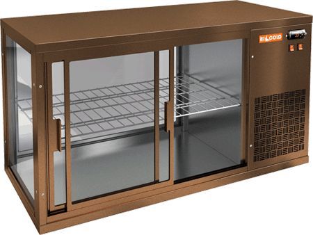Купить ВИТРИНА HICOLD VRL 1300 R BRONZE