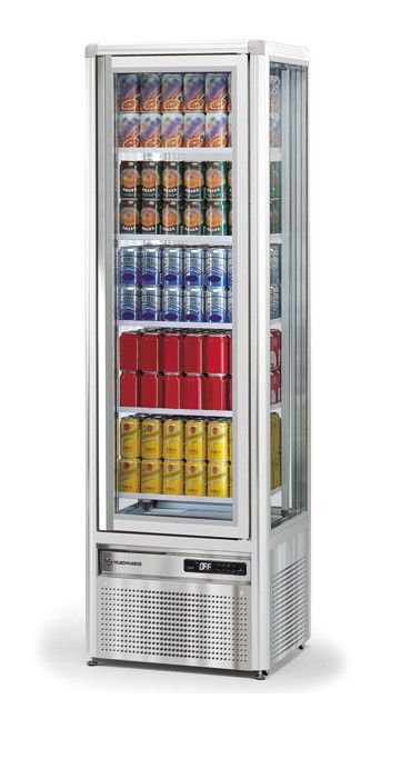 Купить ШКАФ ХОЛОД. СО СТЕКЛОМ TECFRIGO SNELLE 281 G СЕРЕБР.+ЗАМОК