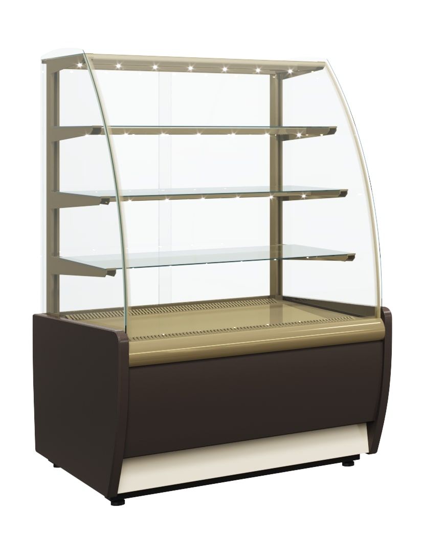 Купить ВИТРИНА КОНДИТЕРСКАЯ K70 VM 0,9-1 0012-0109 (ВХСВ-0,9Д CARBOMA) КОРИЧ.-ЗОЛОТОЙ 1801490p