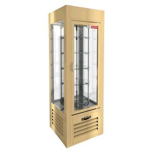 Купить VRC 350 R Sh Beige витрина охл. кондитерская., вращ. полки, на низ. ножках, бежевая, рамка в тон