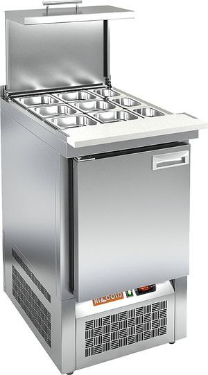 Купить SLE3-1GN С КРЫШКОЙ стол для салатов, охл. (+2+10), 1 дверь, 565х700х850мм, ниж.распол.агрегата