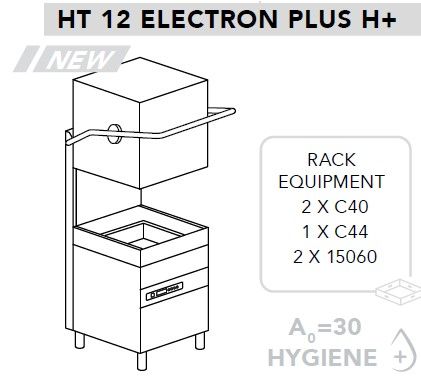 Купить МАШИНА ПОСУДОМОЕЧНАЯ DIHR HT 12 ELECTRON PLUS H+PS+СПЕЦ. НОЖКИ МОРСКАЯ ВЕРСИЯ 400В/3Ф/50ГЦ