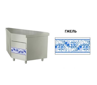 Купить ПАНЕЛЬ ПЕРЕДНЯЯ ДЛЯ МОДУЛЯ KAYMAN PRESTO (476ММ, ДЛЯ ПНВШ-90-02 ВНЕШНИЙ 90°) - ГЖЕЛЬ