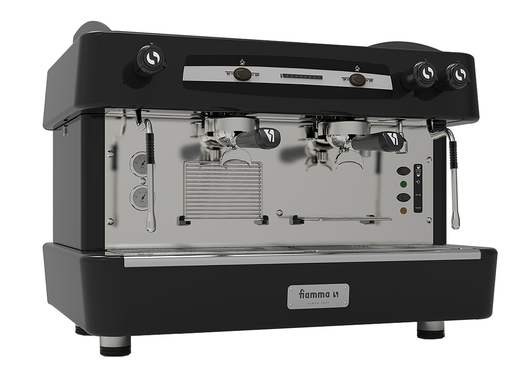 Купить Кофемашина рожковая FIAMMA QUADRANT 2 CV TC BLACK (автомат, 2 группы)
