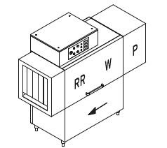 Купить МАШИНА ПОСУДОМОЕЧНАЯ DIHR RX 144 SX+HR10+DR69