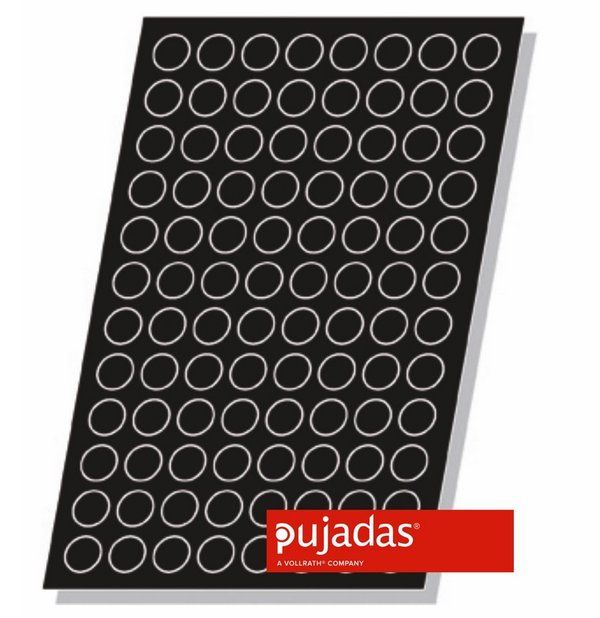 Купить M.Pujadas, S.A. Форма для выпечки 859.120 (96 шт., d 36мм, h 17мм, силикон)