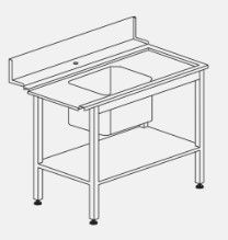 Купить СТОЛ Д/ГРЯЗ.ПОСУДЫ DIHR T55 1200 R
