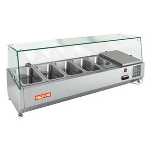 Купить VRX 1200 1/3 витрина охл.настольная, со стеклом, 1200х385х459 мм, HICOLD RUS