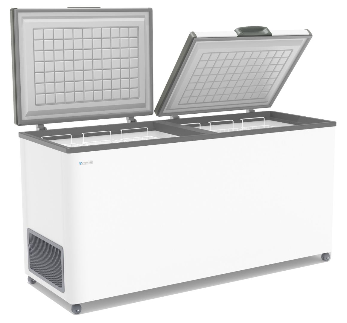 Купить ЛАРЬ МОРОЗИЛЬНЫЙ FROSTOR F 600 SD БЕЛЫЙ (СЕРАЯ РАМКА) STANDART DOUBLE (ПРОПАН)