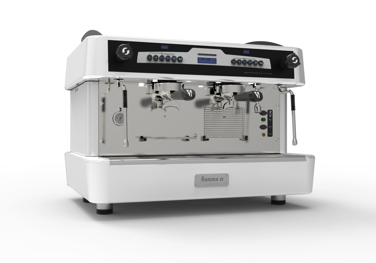 Купить Кофемашина рожковая FIAMMA QUADRANT 2 DSP TC BARISTA WHITE (автомат, 2 группы)