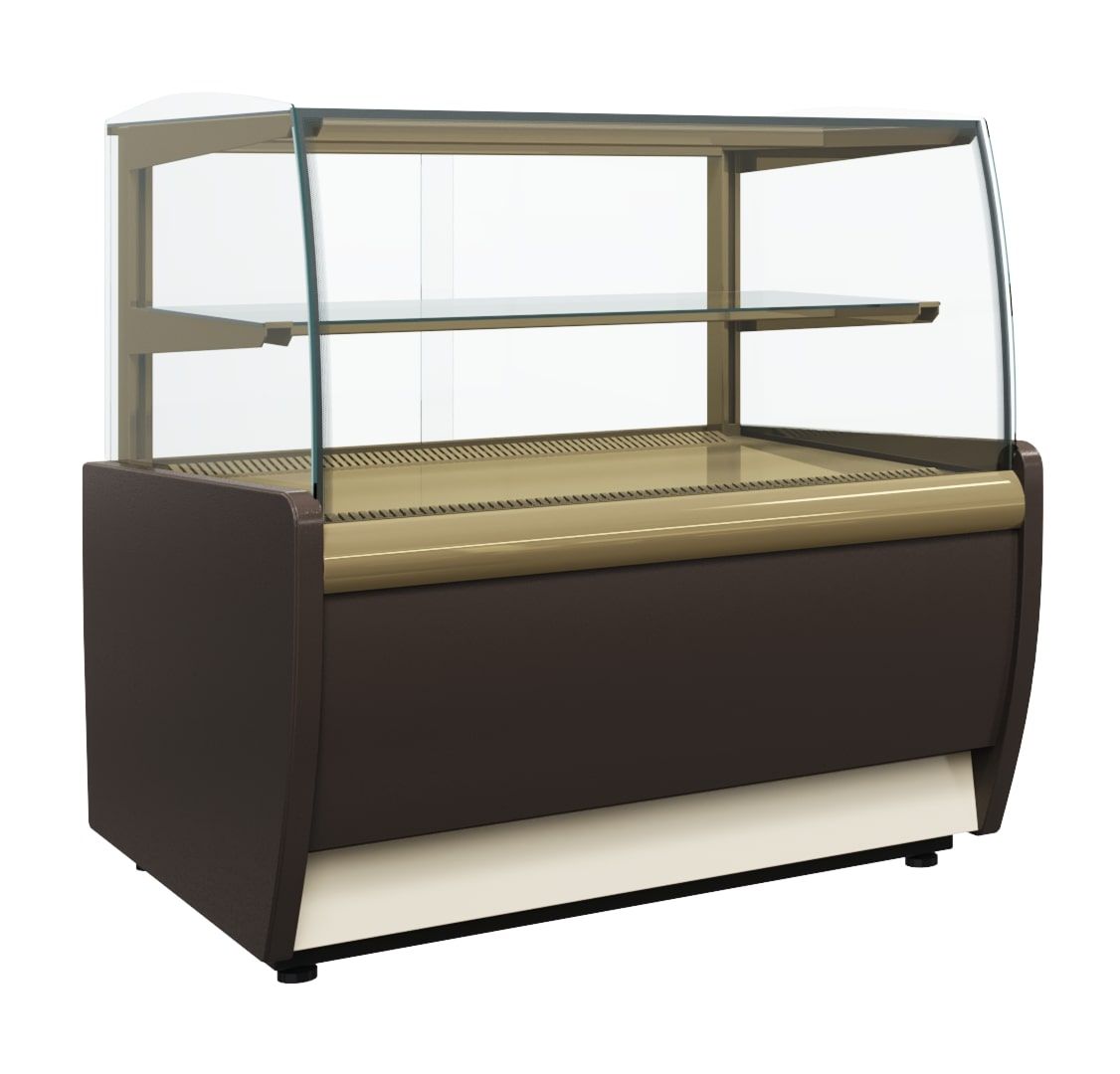 Купить ВИТРИНА КОНДИТЕРСКАЯ ВХСВ-0,9Д CARBOMA MINI 0012-0109  (K70 VM 0,9-12) КОРИЧ.-ЗОЛОТОЙ