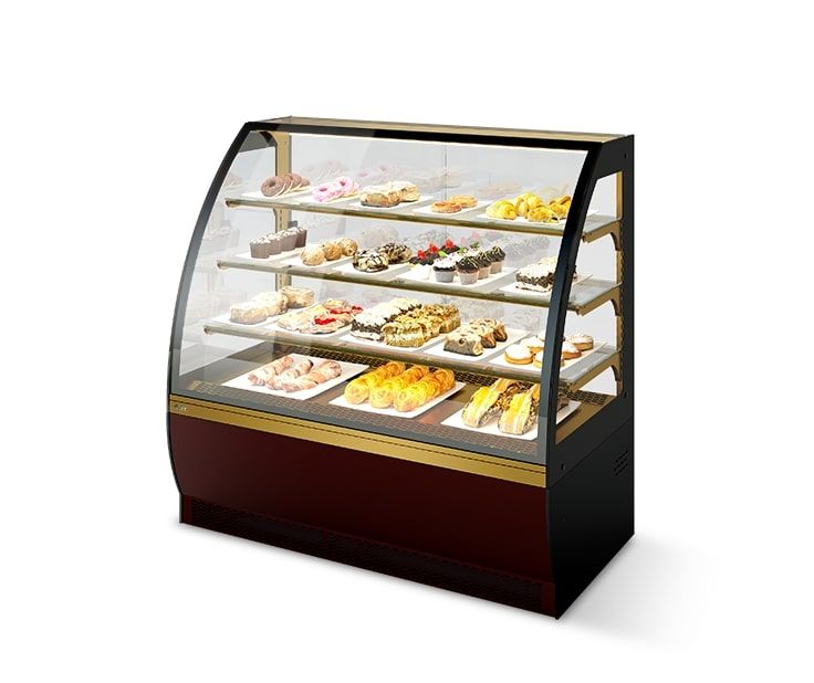 Купить ВИТРИНА КОНДИТЕРСКАЯ VETE LUX 130 ШОКОЛАД/ЗОЛОТОЙ ГЛЯНЕЦ