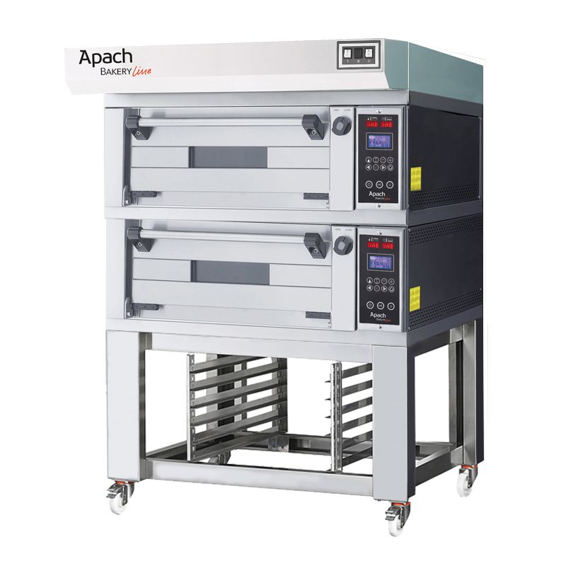 Купить ПЕЧЬ ПОДОВАЯ ДЛЯ ПИЦЦЫ С ПОДСТАВКОЙ С НАПРАВЛЯЮЩИМИ APACH BAKERY LINE E22PZS DPBI-T