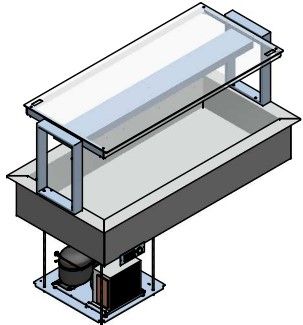 Купить ПРИЛАВОК ХОЛОД. ENOFRIGO DOGE SVT FISSA 1400 RF ВСТР.