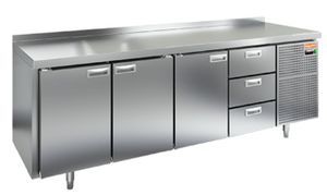 Купить GN 1113/TN стол охл. (-2+10), 3 двери, 3 ящика, 2280х700х850мм, HICOLD RUS