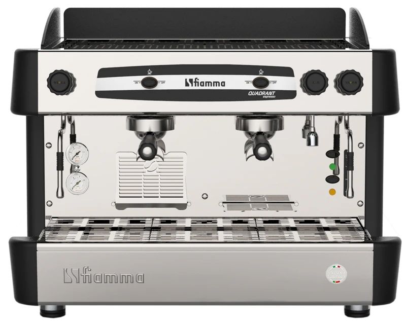 Купить Кофемашина рожковая FIAMMA QUADRANT 2 TC BLACK (полуавтомат, 2 группы)