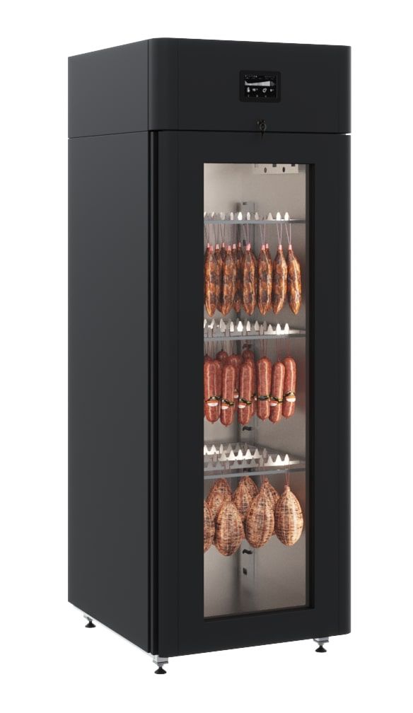 Купить ШКАФ ХОЛОДИЛЬНЫЙ.СО СТЕКЛЯННОЙ ДВЕРЬЮ POLAIR CS107-SALAMI BLACK 1001223d