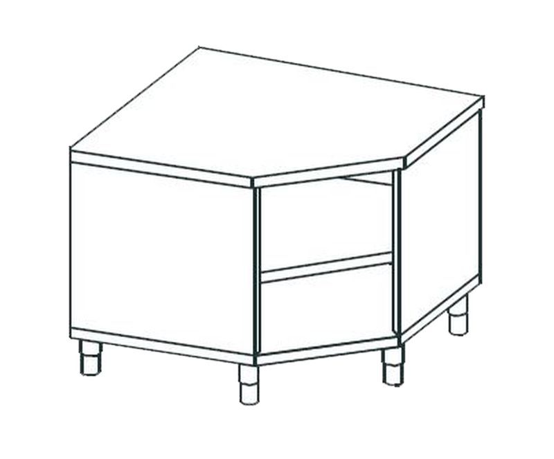 Купить СТОЛ УГЛОВОЙ ОТКРЫТЫЙ APACH CHEF LINE LWT711SH2