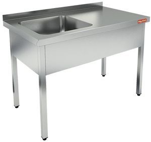 Купить НСО1М-12/6БЛ стол-моечная ванна, 1секц. (500х400х250) слева, HICOLD RUS