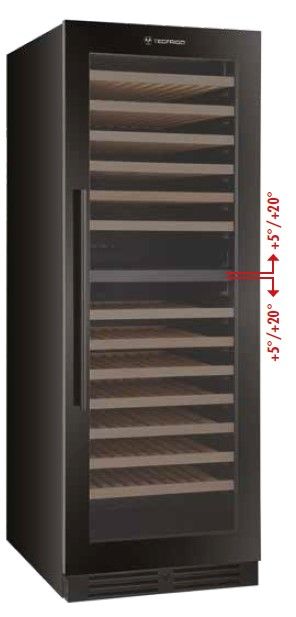 Купить ШКАФ ВИННЫЙ ВЕНТ. TECFRIGO SOMMELIER 402 PLUS FG ЧЕРНЫЙ