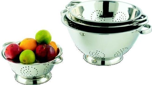 Купить Дуршлаг полусферический d38см, 12,50л, на подставке, нерж.сталь COLD13