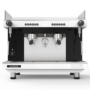 Купить Кофемашина Sanremo Zoe SED (автомат) 2 высокие гр. бело-чёрная