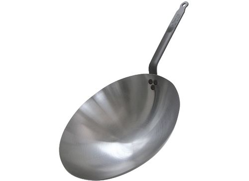 Купить Сковорода "Wok" d 35,5см h8,5см, белая сталь "Carbone Plus" 5114.35