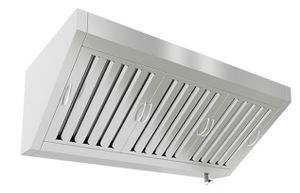 Купить ЗВПО-1208 зонт вытяжной пристен. (1200х800х400) с ж/у фильтрами, с отв., без козырька, HICOLD RUS
