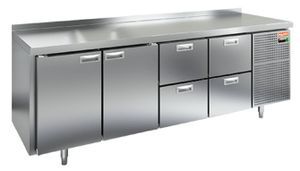 Купить GN 1122/TN стол охл.(-2+10), 2 двери, 4 ящика, 2280х700х850мм, HICOLD RUS