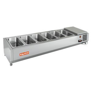 Купить VRTO 1390 1/3 витрина охл. настольная, открытая, 1390х385х248 мм, HICOLD RUS