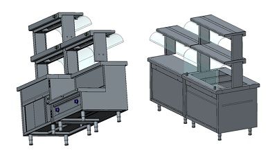Купить ПОЛКА Д/ЛИНИИ РАЗДАЧИ KOGAST ST-1N-110LGZ_R