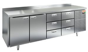 Купить GN 1133/TN стол охл.(-2+10), 2 двери, 6ящиков, 2280х700х850мм, HICOLD RUS