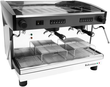 Купить КОФЕМАШИНА АВТОМАТ ROBUSTEZZA ST2E/ ЧЕРНАЯ+ВЫСОКАЯ ГРУППА 185ММ+ЭКОНОМАЙЗЕР МУЛЬТИФАЗНАЯ