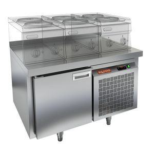 Купить GN 1/TN LT стол охл. под тепловое оборуд. (-2+10), 1 дверь, 900х700х675мм, HICOLD RUS