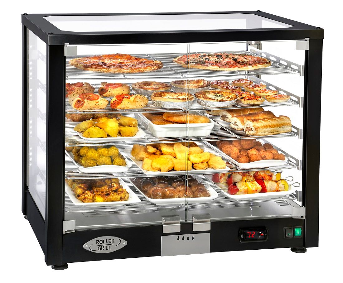 Купить ВИТРИНА ТЕПЛОВАЯ ROLLER GRILL WD 780 D ЧЕРНАЯ