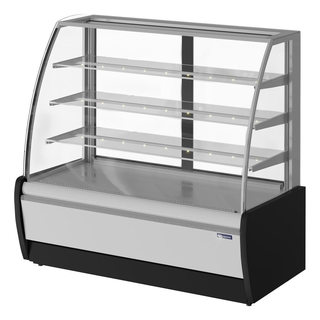 Купить ВИТРИНА КОНДИТЕРСКАЯ KAYMAN K-ВК-1300 СЕРЕБРО