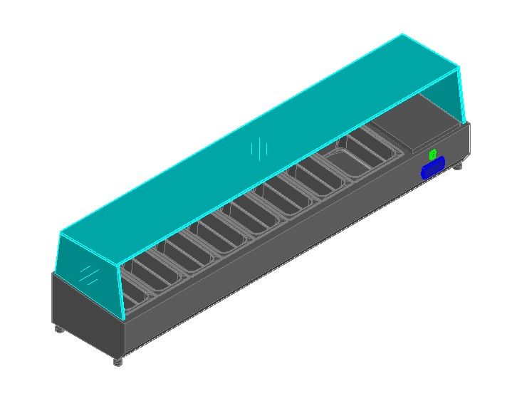 Купить ВИТРИНА VRTG 1835 Д/СТОЛА HICOLD PZ3