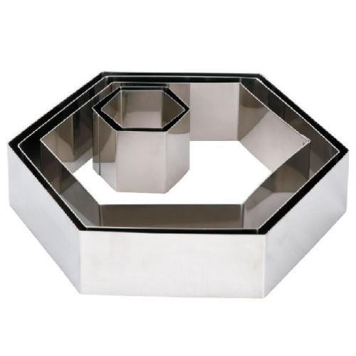Купить Форма кондитерская "Шестиугольник" 9х10см h 4см, s/s CRHN6