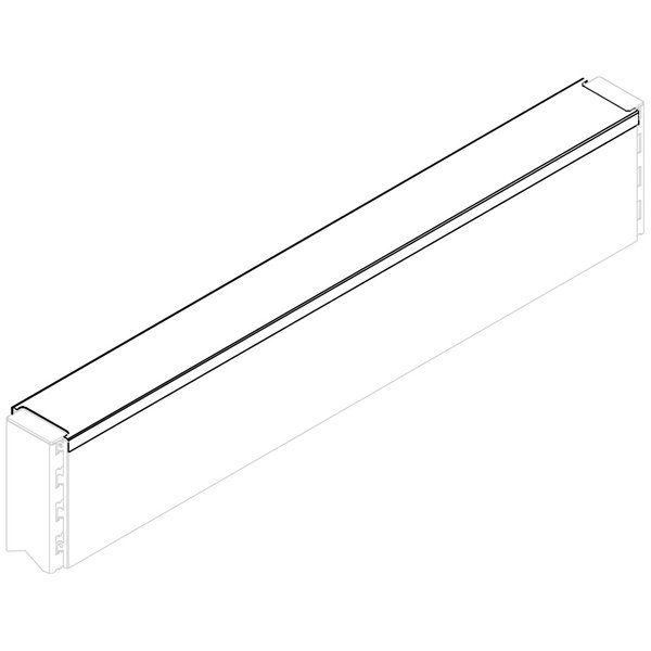 Купить Крышка стеллажа 80 (L=1250, T-TC 01801250, структурная муар, RAL 9010)
