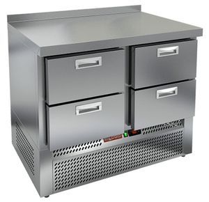 Купить SNE 22/BT стол охл.(-10-18), 4 ящика, 1000х600х850мм, ниж.распол.агрегата, HICOLD RUS