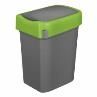 Купить Бак для мусора "SMART BIN" 25л (333x269x457мм), с крышкой "маятник" (зеленый) 434214809