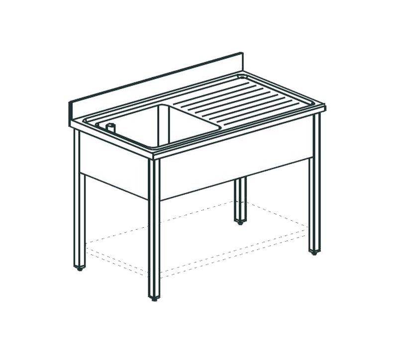 Купить ВАННА МОЕЧНАЯ APACH CHEF LINE LS126-54RW