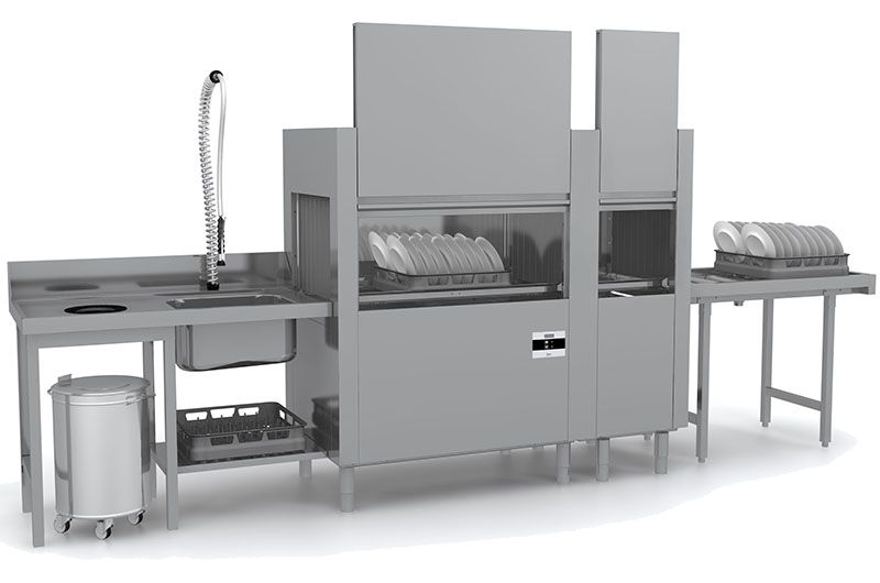Купить МАШИНА ПОСУДОМОЕЧНАЯ КОНВЕЙЕРНАЯ APACH CHEF LINE LTPT200 WMR LYWX2
